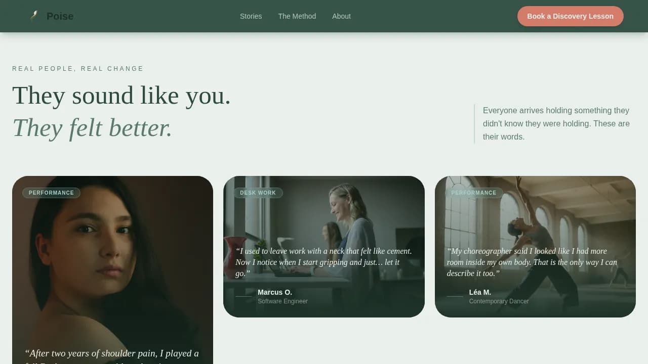 Wellness Modalities Booking Website Template