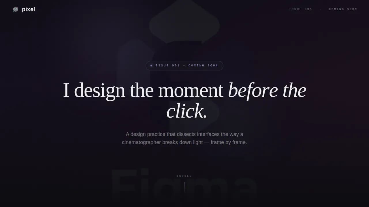 Design — Portfolio UI/UX Showcase Landing Page Template