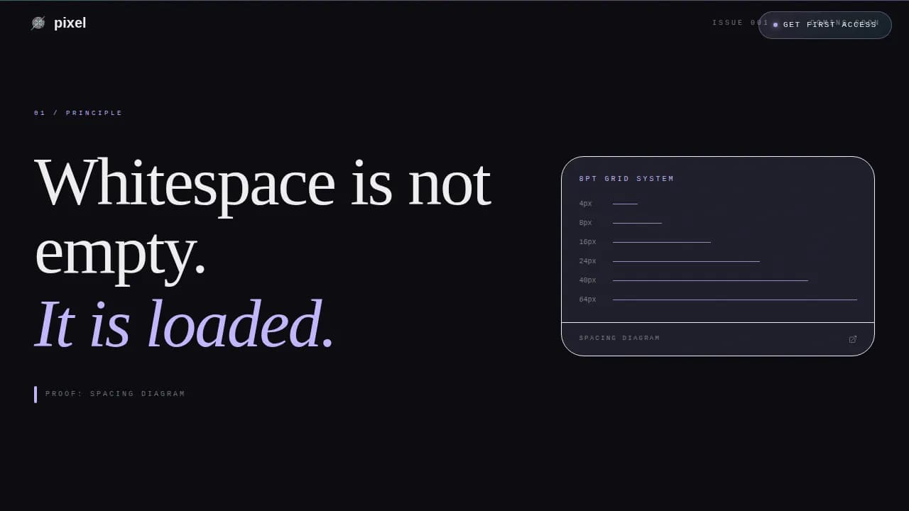 Design — Portfolio UI/UX Showcase Landing Page Template