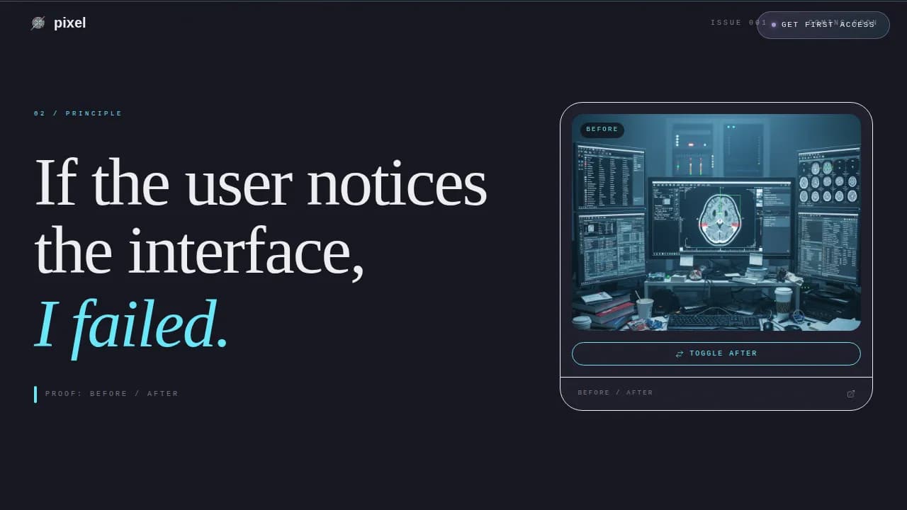 Design — Portfolio UI/UX Showcase Landing Page Template