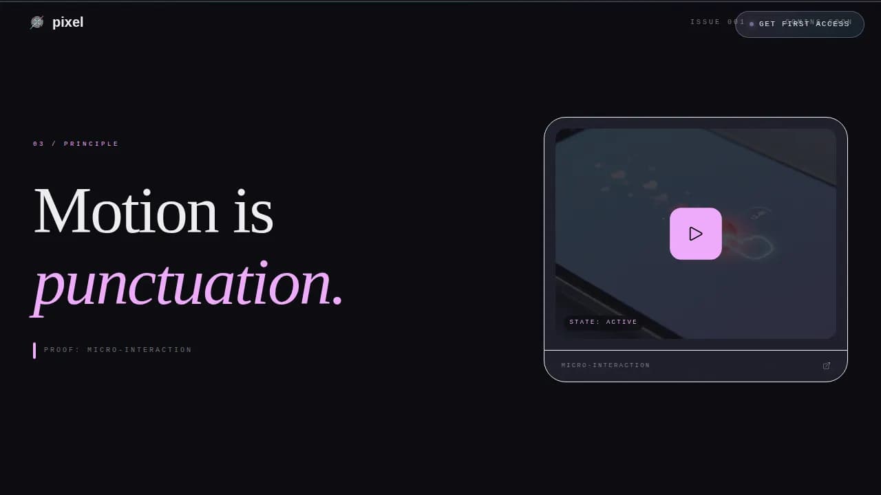 Design — Portfolio UI/UX Showcase Landing Page Template