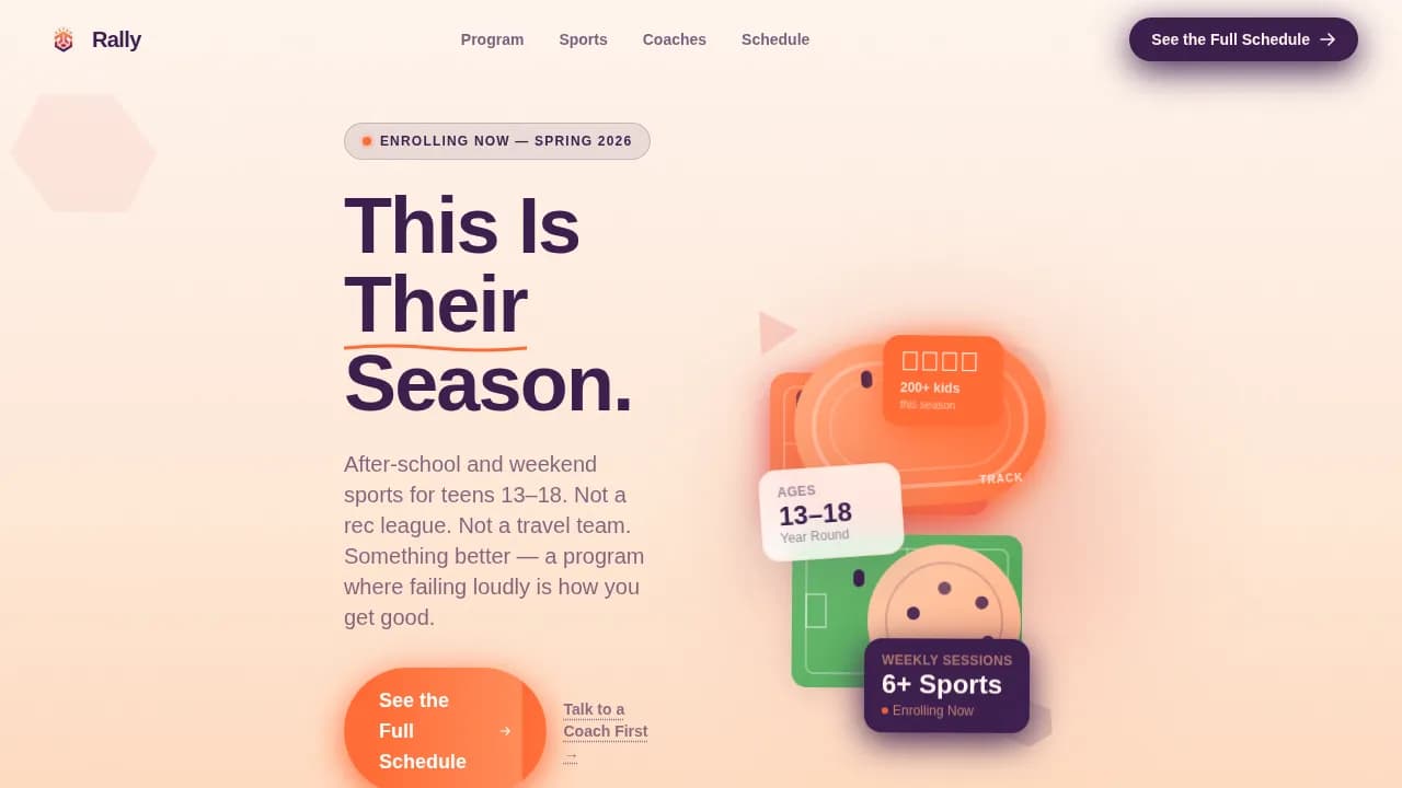 Teen (13-18) Products & Professional Website Template