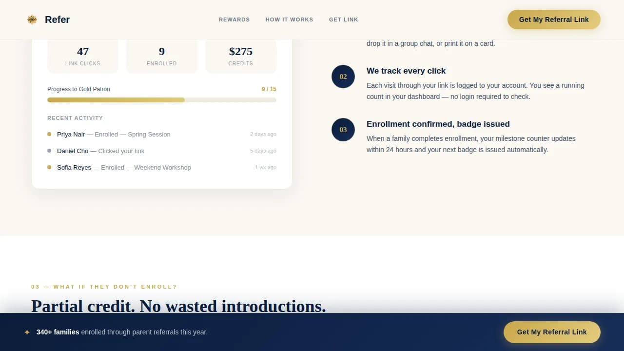 Art School Marketing FAQ Website Template