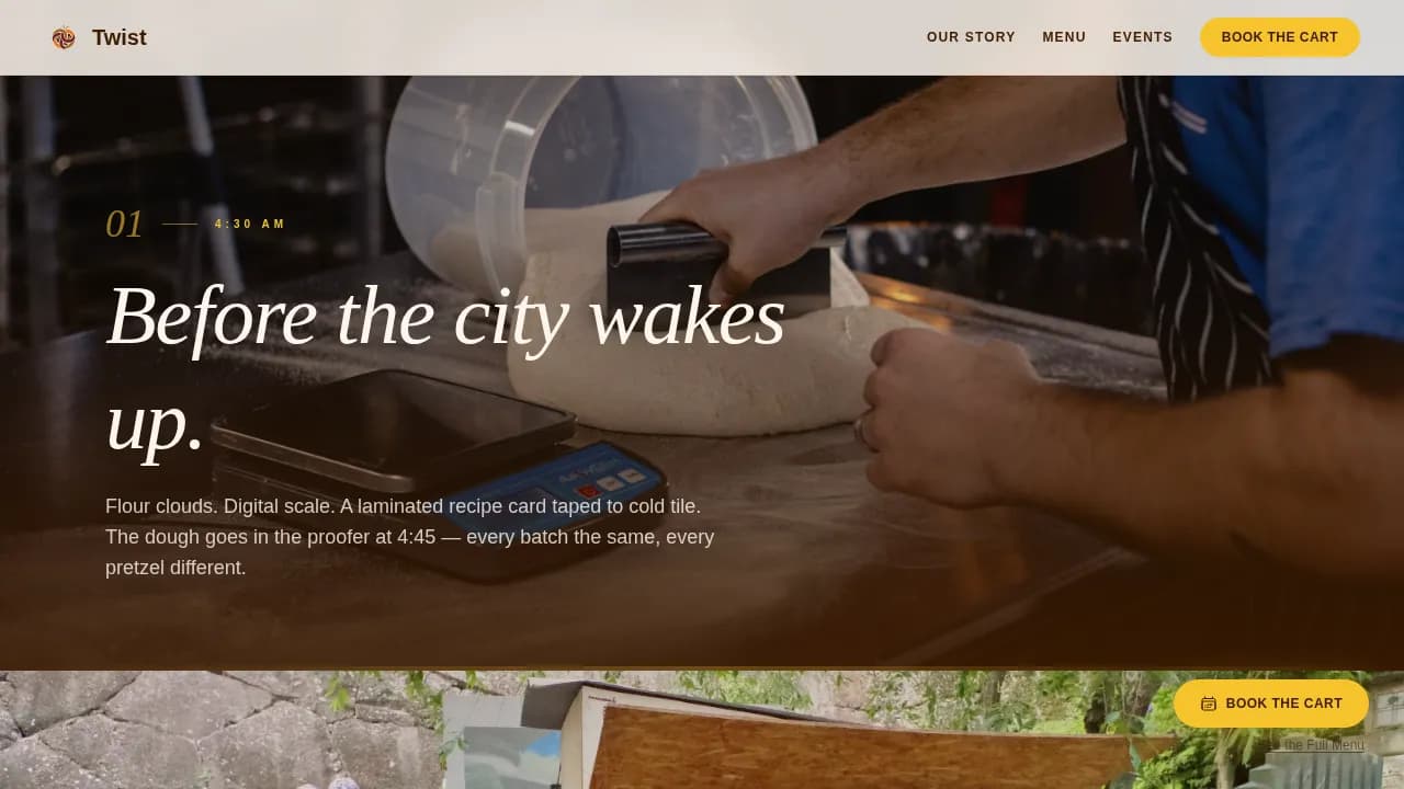 Pretzel — Artisan Gourmet Snack Landing Page Template