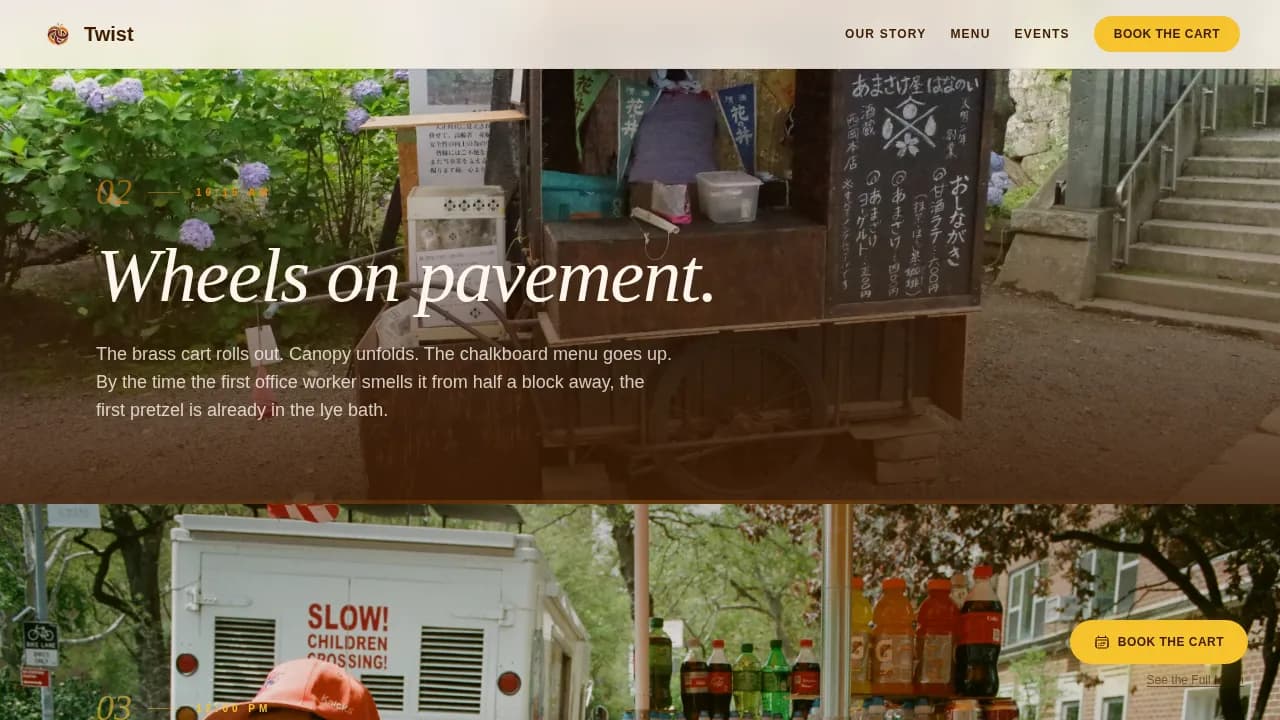 Pretzel — Artisan Gourmet Snack Landing Page Template