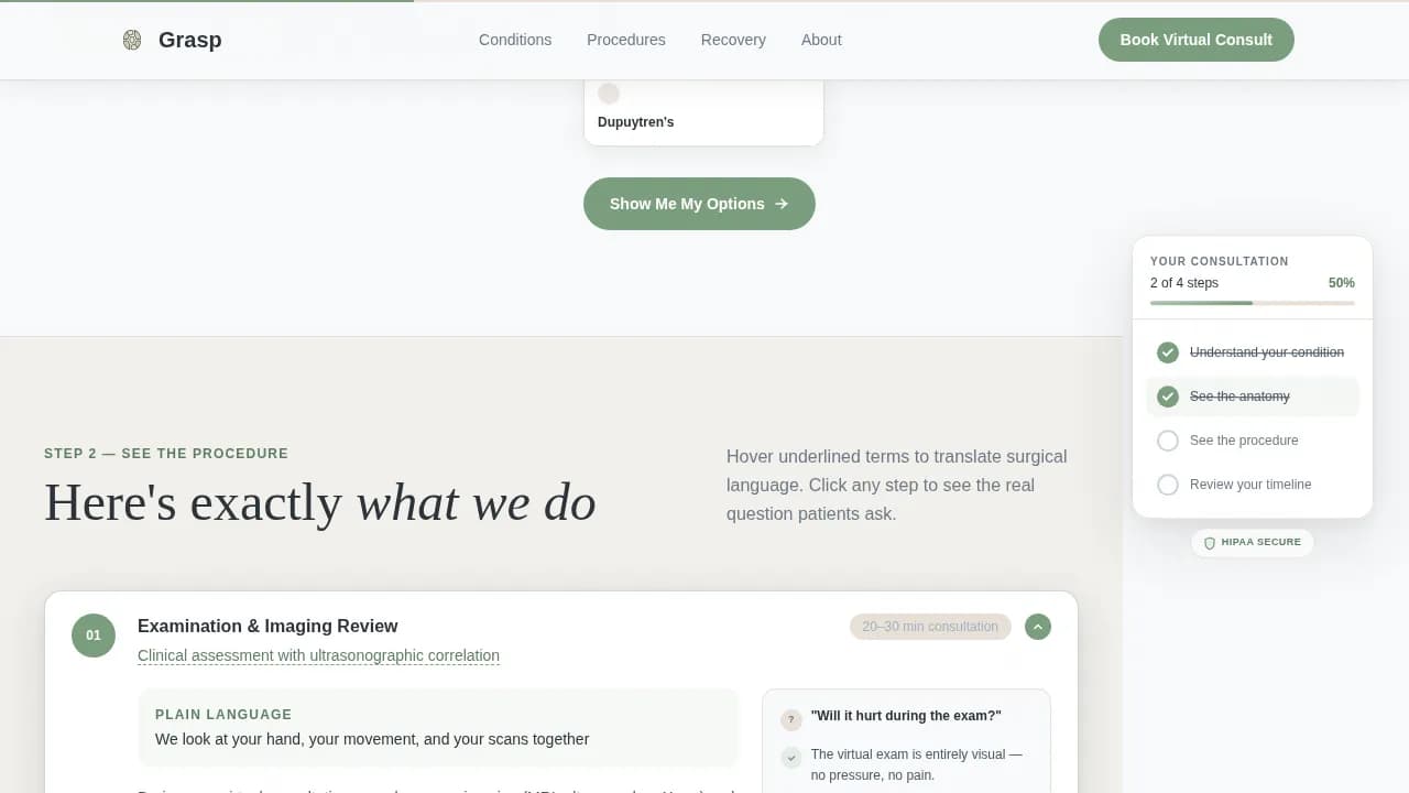 Precision — Expert Surgical Booking Landing Page Template