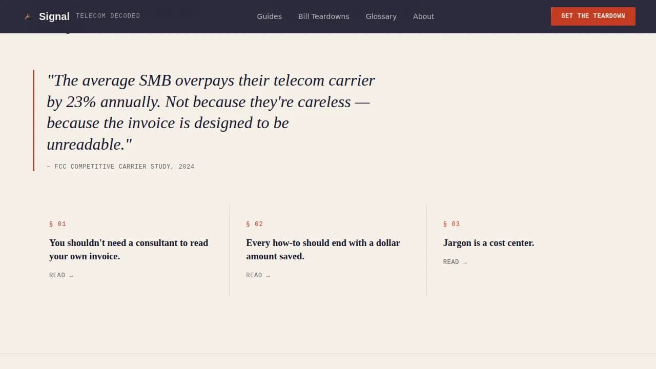 Decode — Insider Telecom Education Landing Page Template