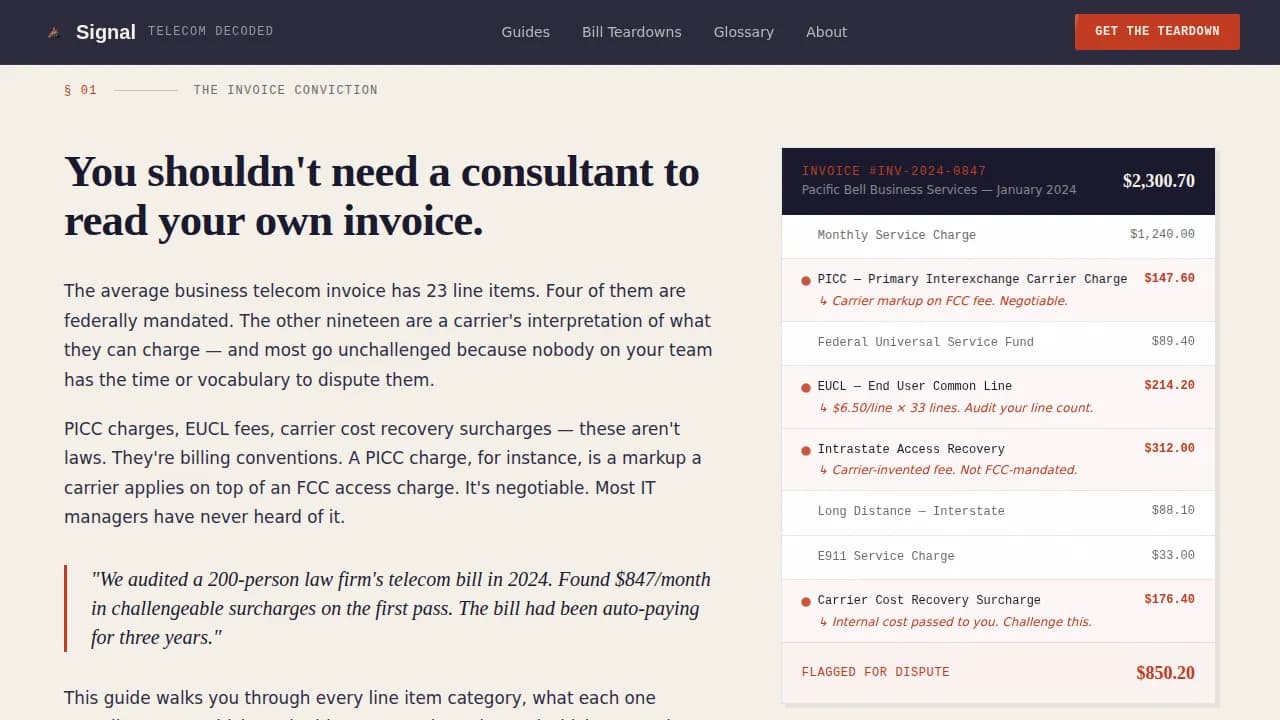 Decode — Insider Telecom Education Landing Page Template