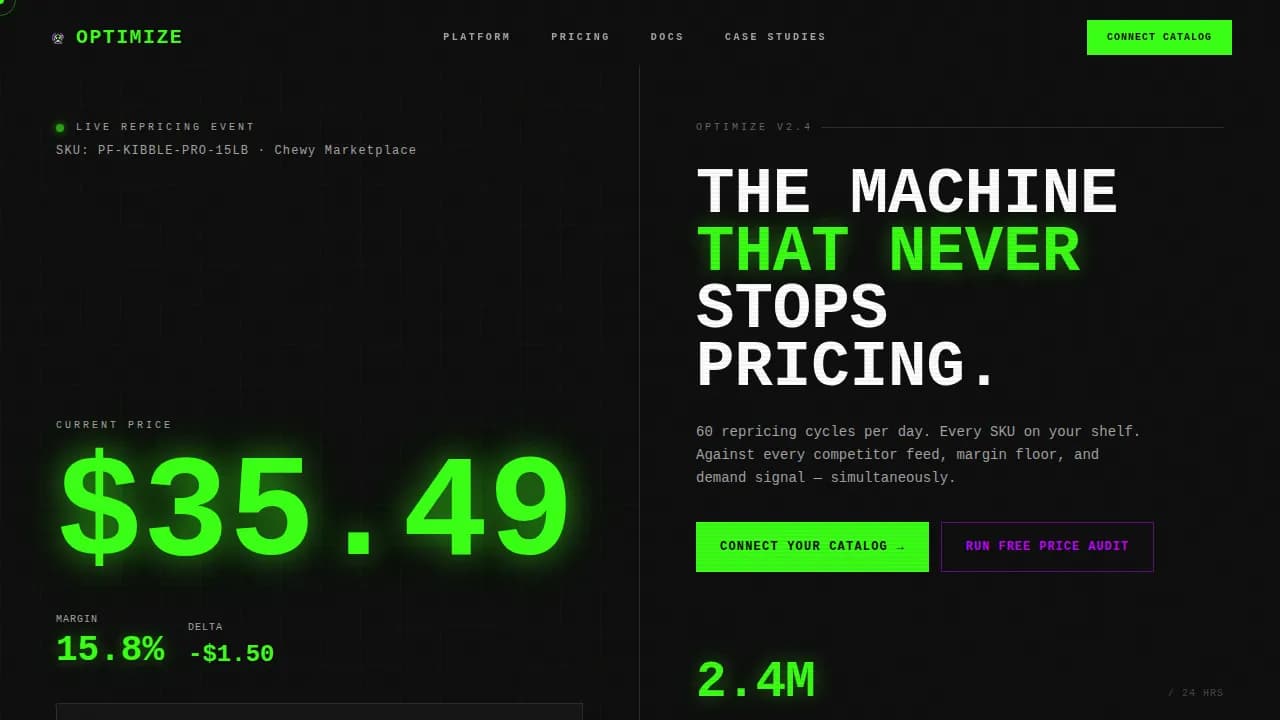 Elevate — Smart Animal Care Pricing Landing Page Template