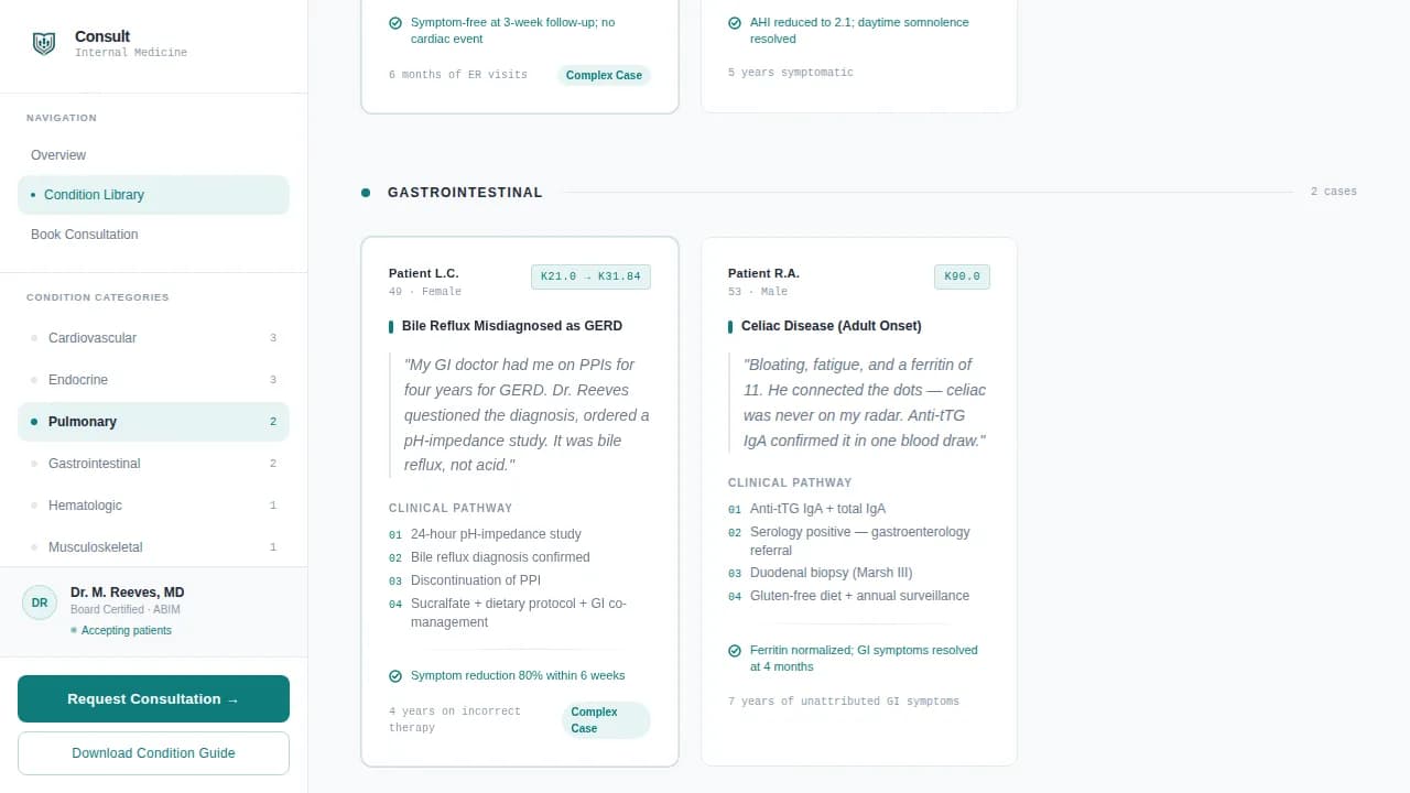 Diagnose — Expert Physician Symptom Library Landing Page Template