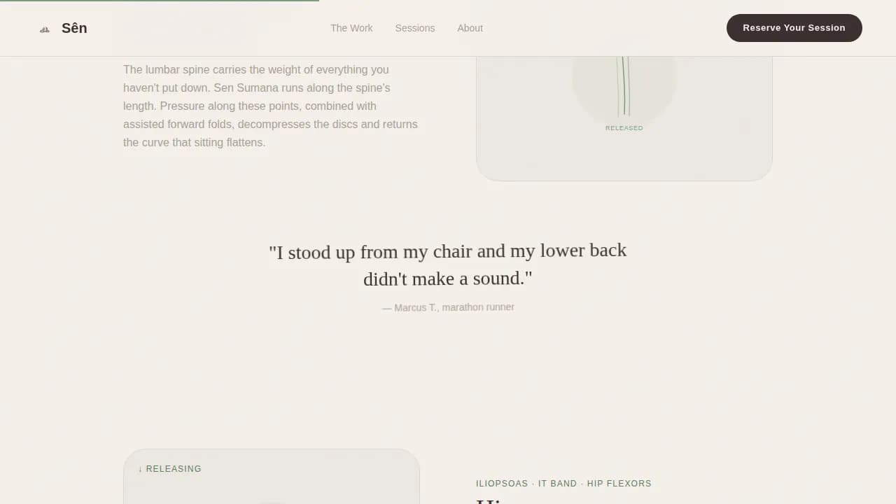 Traditional Thai Massage & Bodywork Booking Website Template