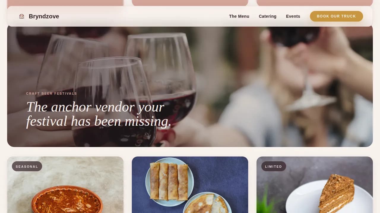 Slovak Cuisine Booking Website Template
