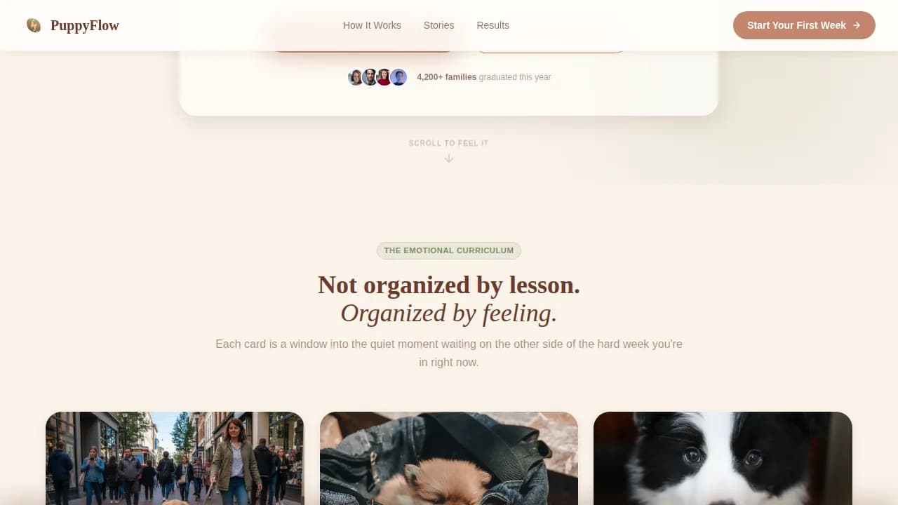 Heel - Heartfelt Puppy Training Landing Page Template
