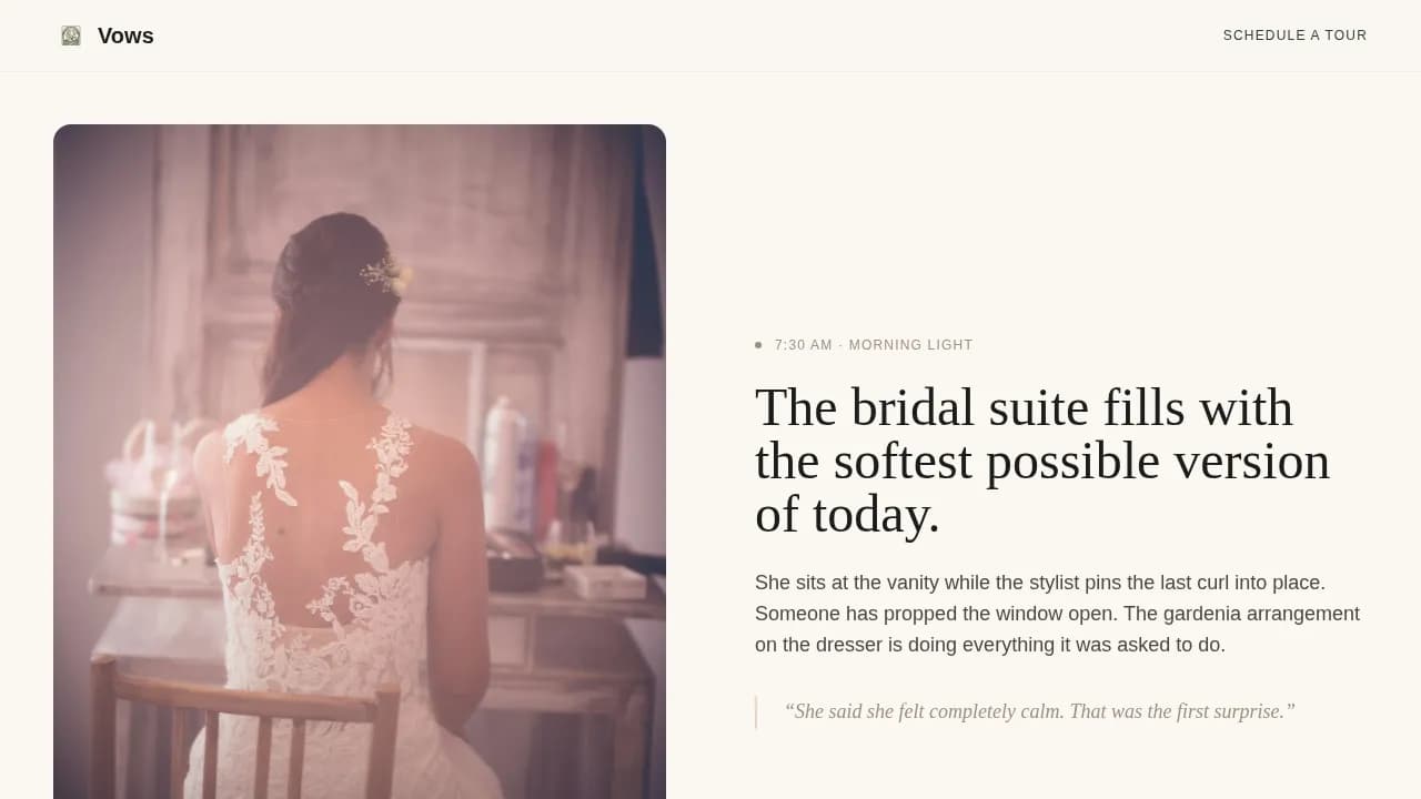 Celebrate — Elegant Venue Booking Landing Page Template