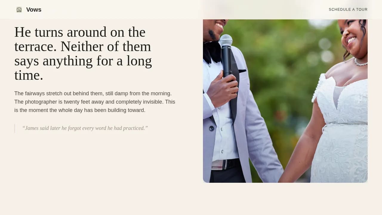 Celebrate — Elegant Venue Booking Landing Page Template
