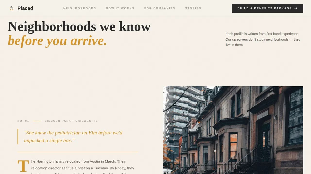 Nanny — Expert Childcare Placement Landing Page Template