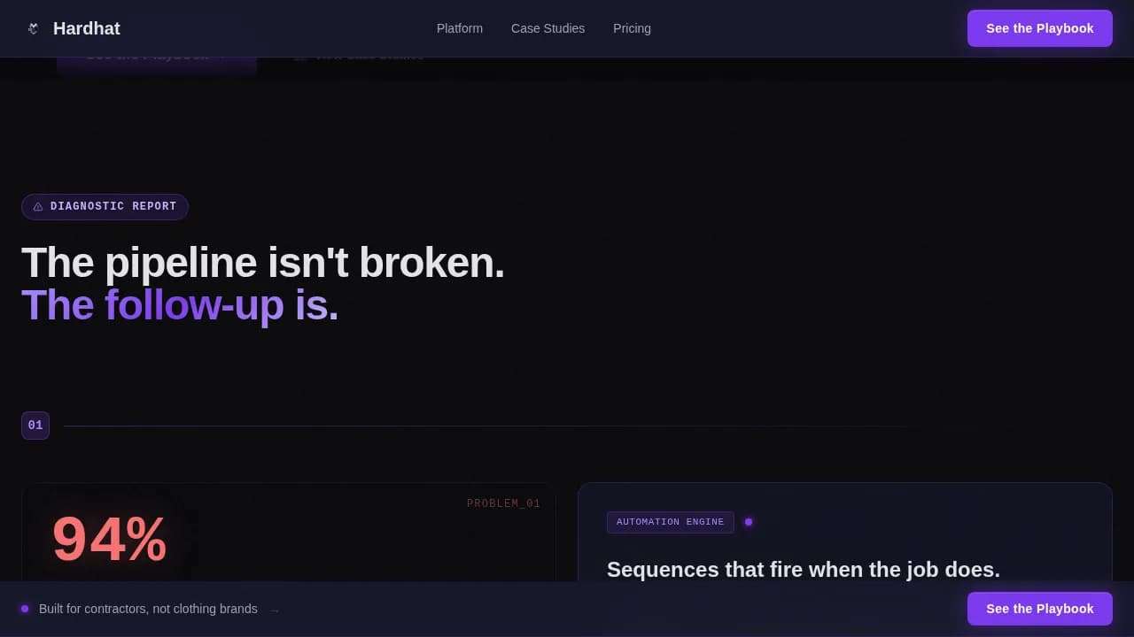 Forge — Strategic Construction Outreach Landing Page Template