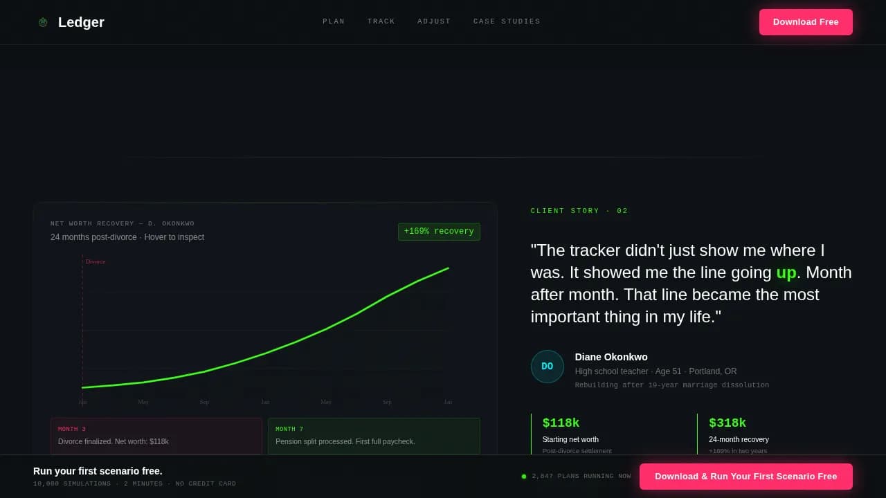 Wealth Advisory App Download Website Template