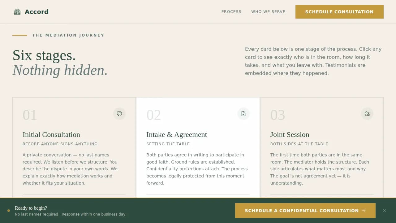 Resolve — Trusted Conflict Mediation Landing Page Template
