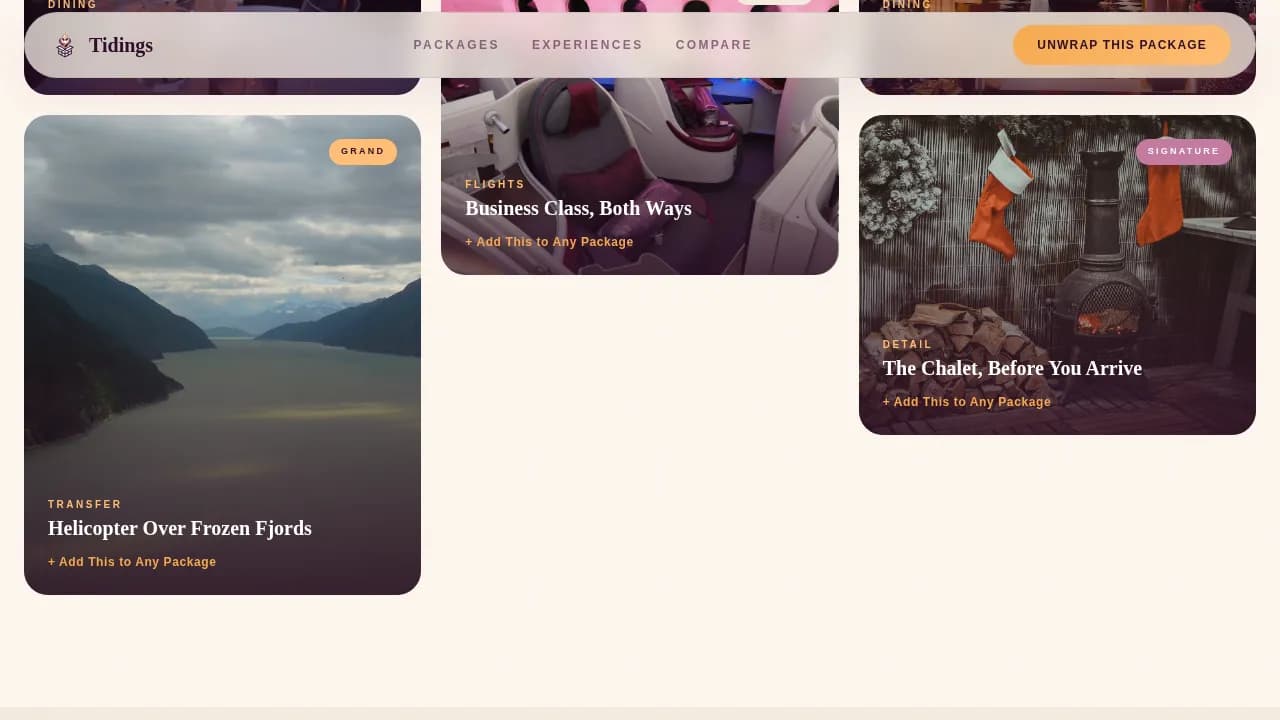 Caravan — Luxury Holiday Travel Landing Page Template
