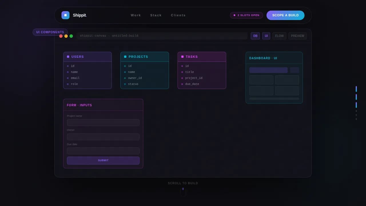Builder — Fast No-Code Agency Landing Page Template