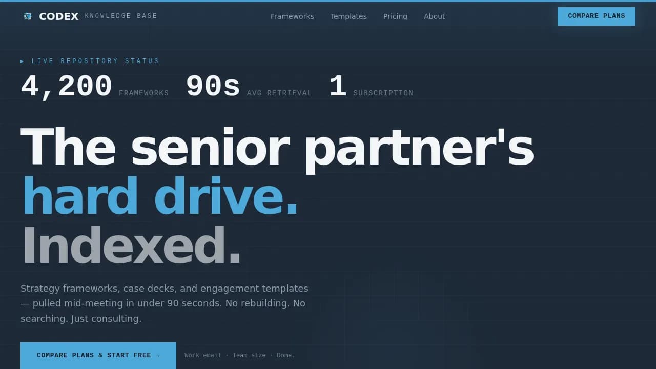 Consulting Digital Presence Professional Website Template