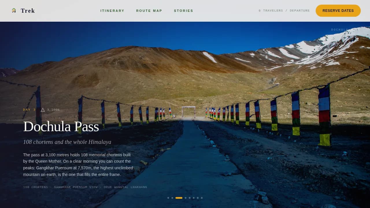 Summit — Exclusive Mountain Expedition Landing Page Template