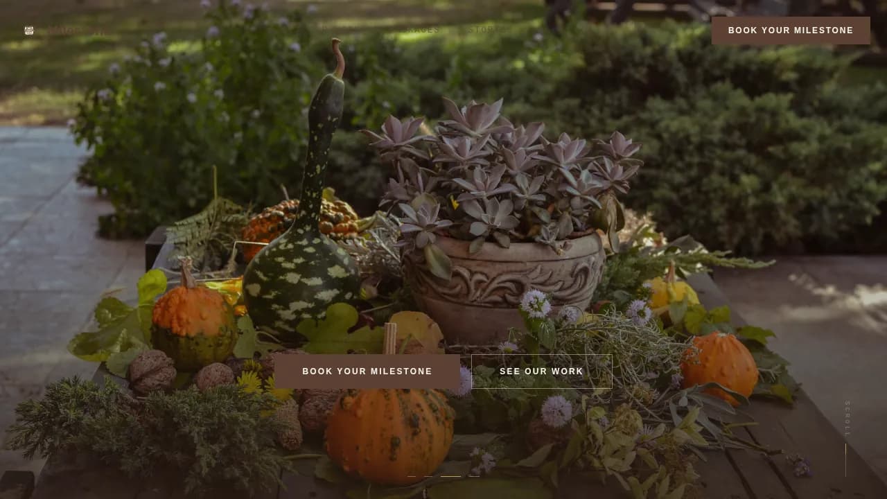 Celebrate — Timeless Occasion Planning Landing Page Template