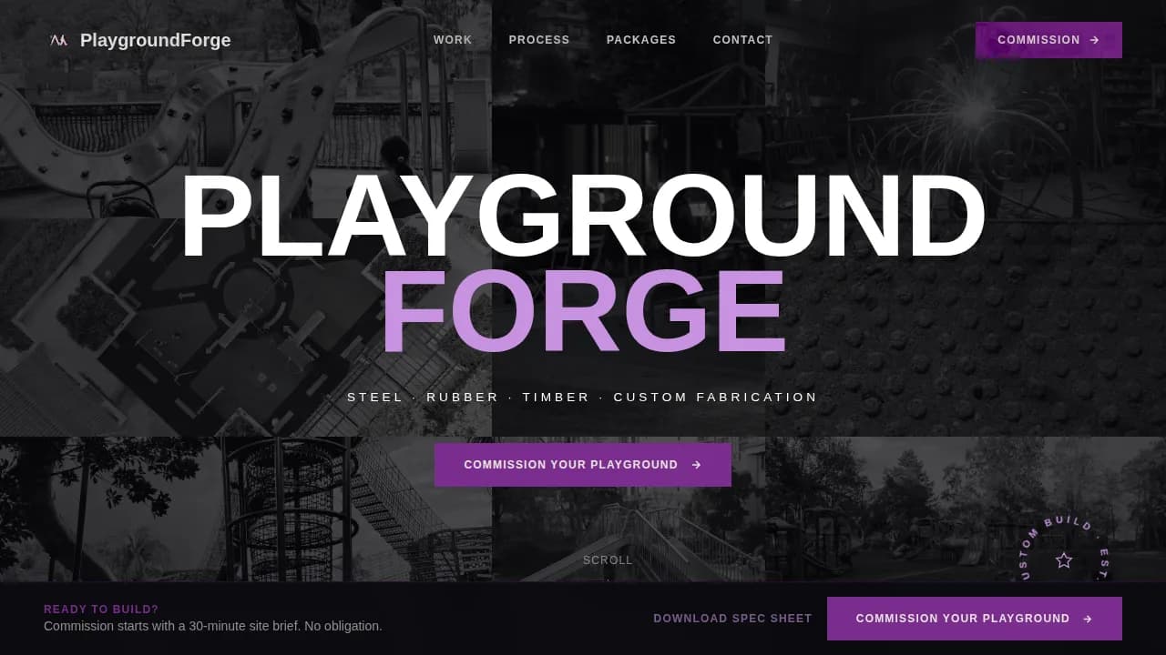Build — Innovative Play Structure Landing Page Template