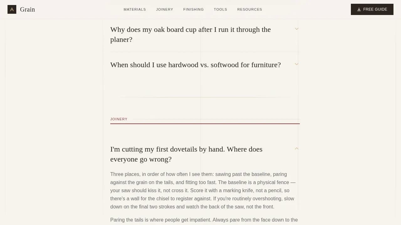 Carpenter Blog Website Template