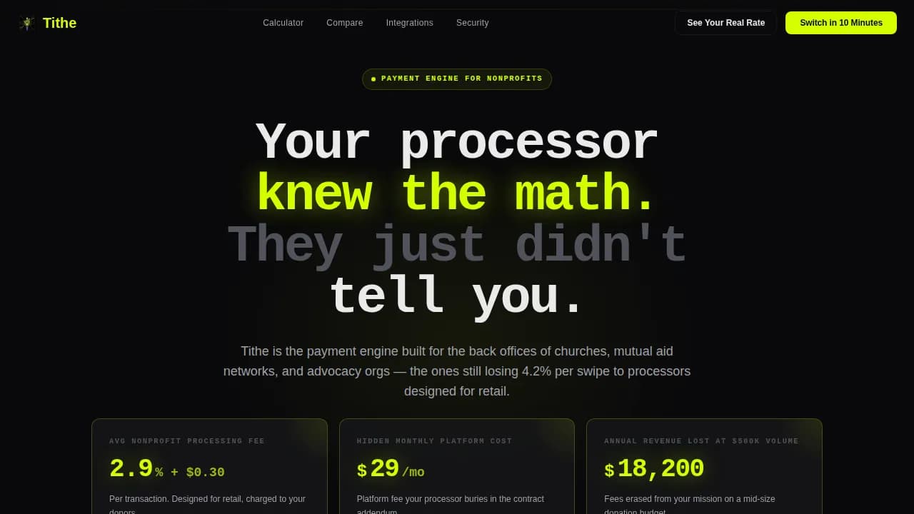 Contribute — Secure Charitable Giving Platform Landing Page Template