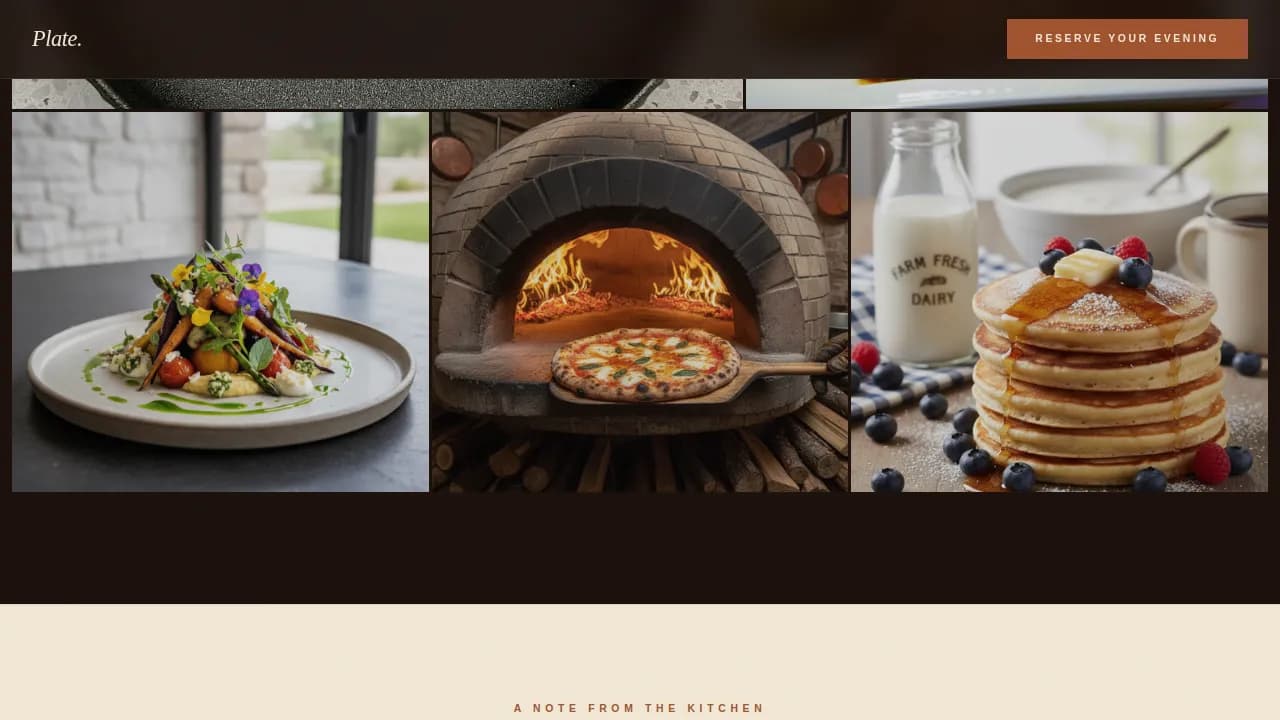 Cuisine — Exclusive Private Chef Landing Page Template