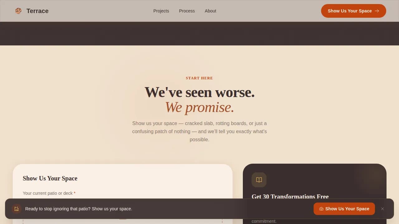 Vista — Luxury Outdoor Design Landing Page Template