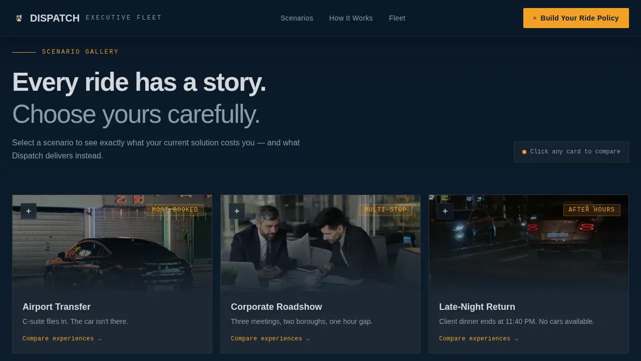 Transit — Premium Car Service Landing Page Template