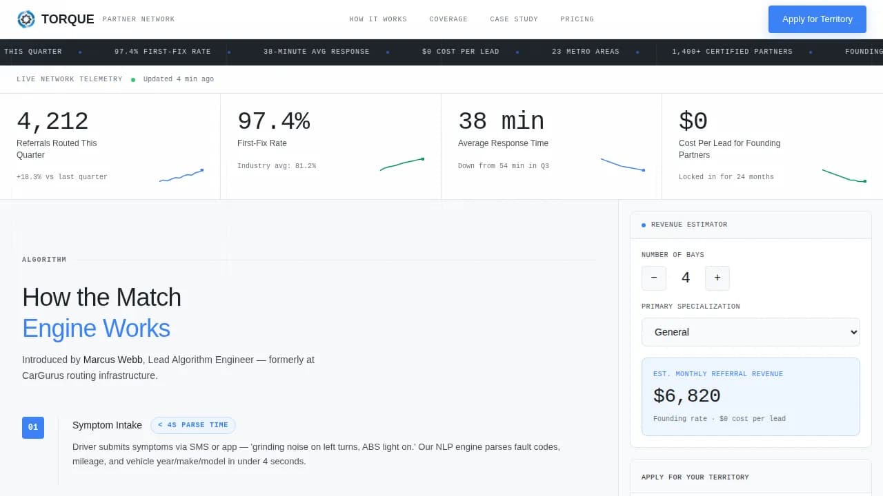 Connect — Dynamic Partner Network Landing Page Template
