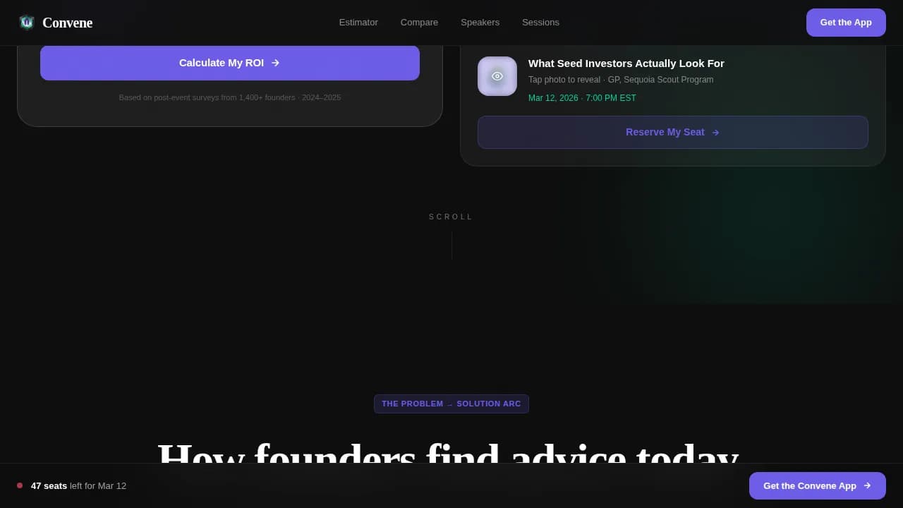 Summit — Founder Networking Event Landing Page Template