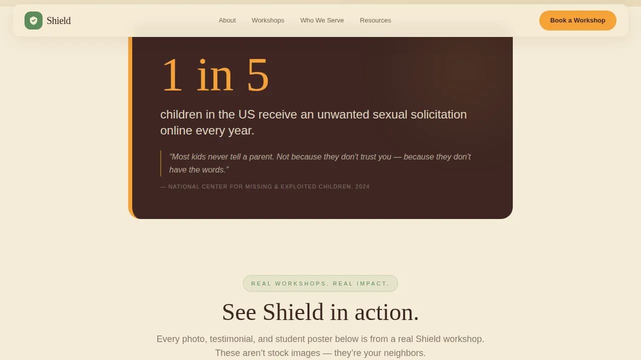 Guardian — Safe Child Monitoring Landing Page Template