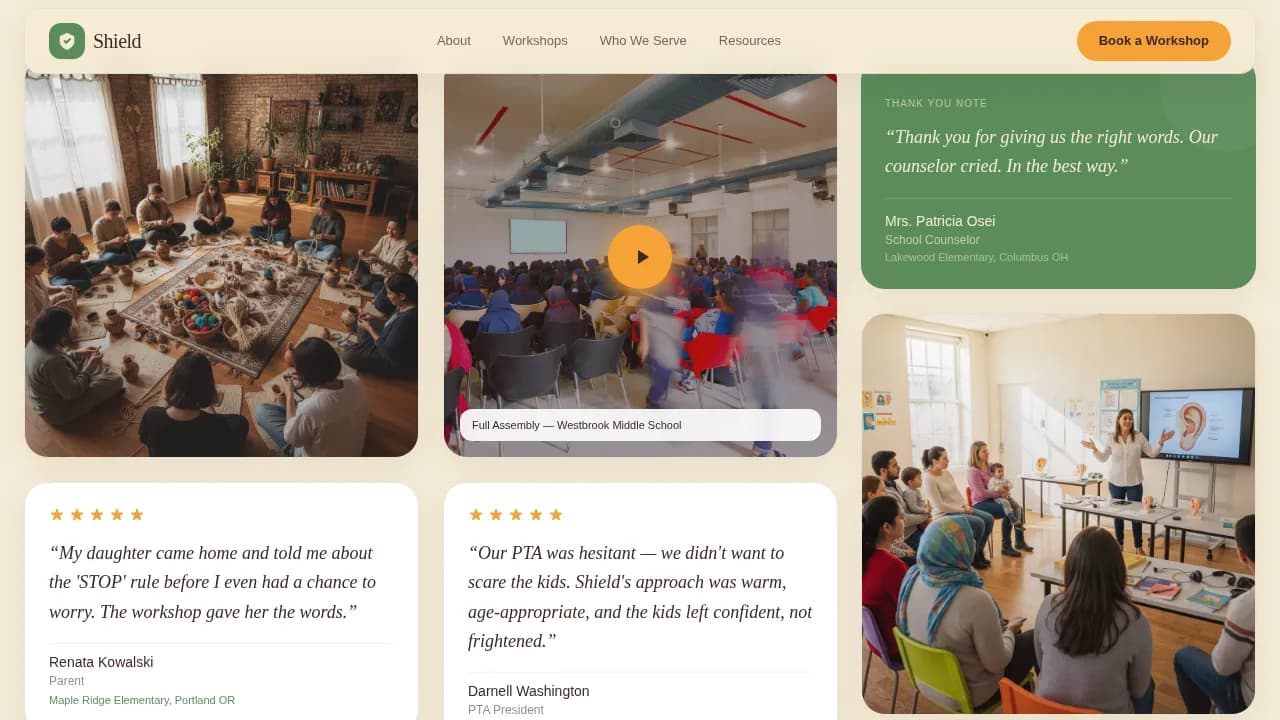 Guardian — Safe Child Monitoring Landing Page Template