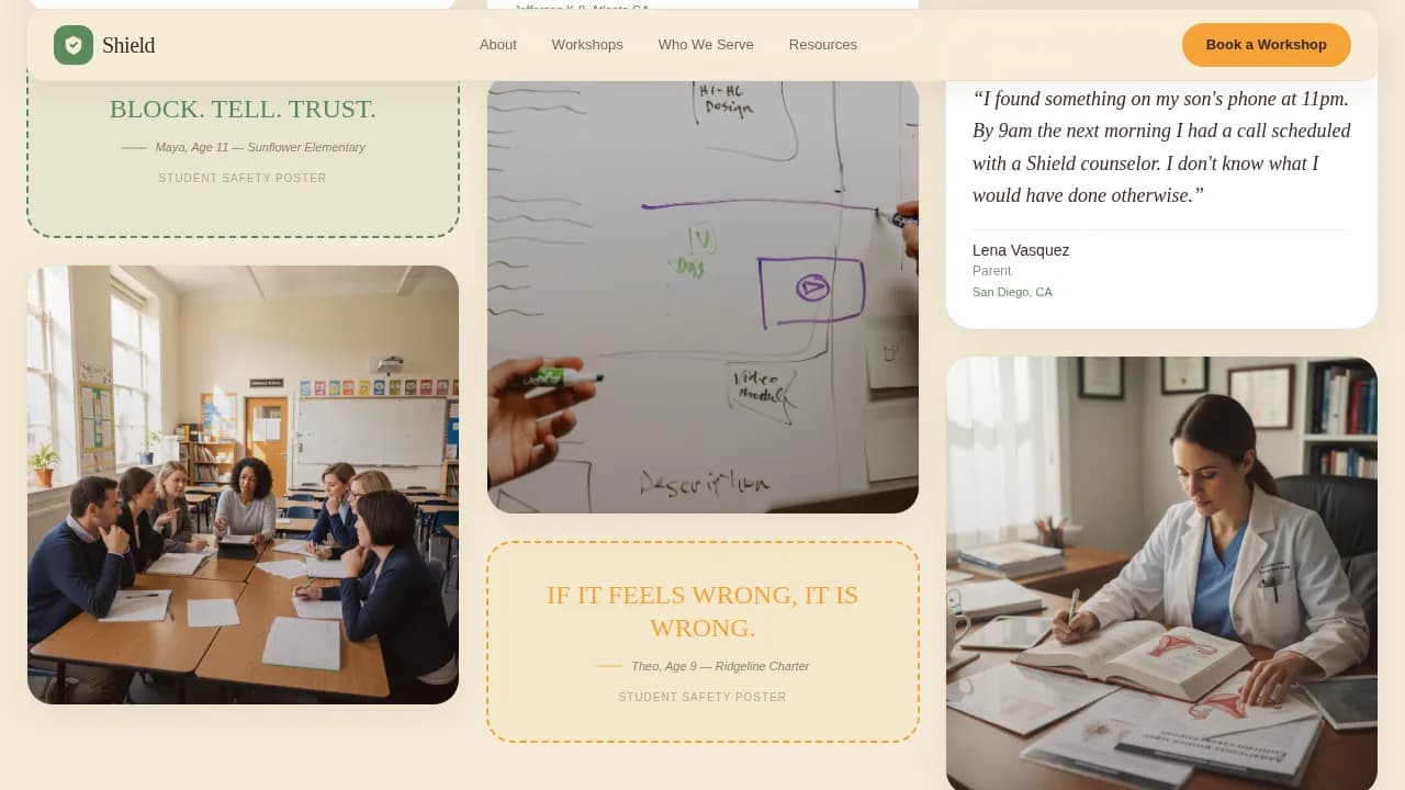 Guardian — Safe Child Monitoring Landing Page Template