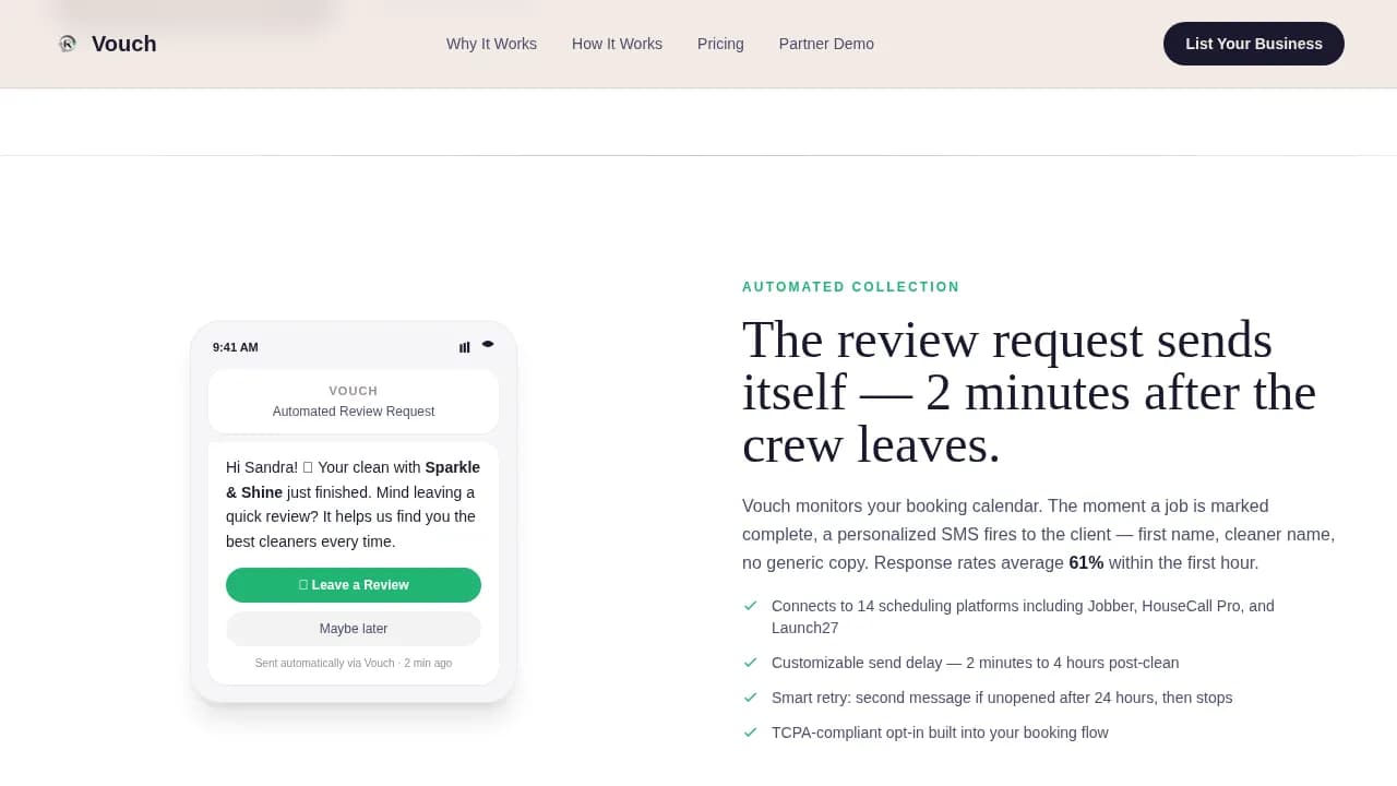 Testify — Verified Housekeeper Testimonials Landing Page Template