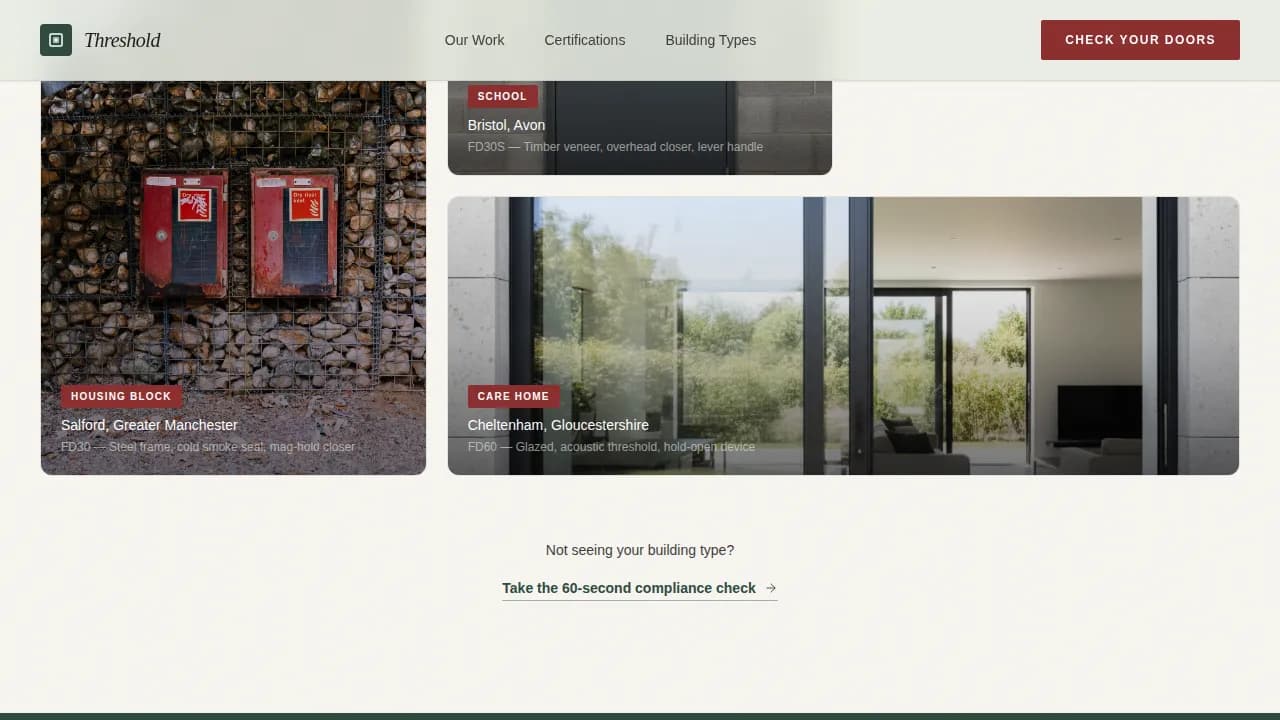 Certify — Verified Safety Standards Landing Page Template