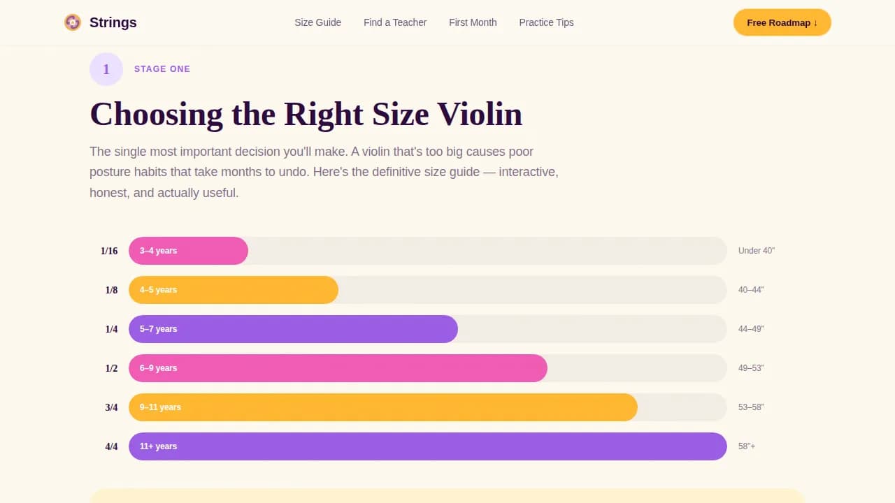 Harmony — Supportive Young Musician Landing Page Template