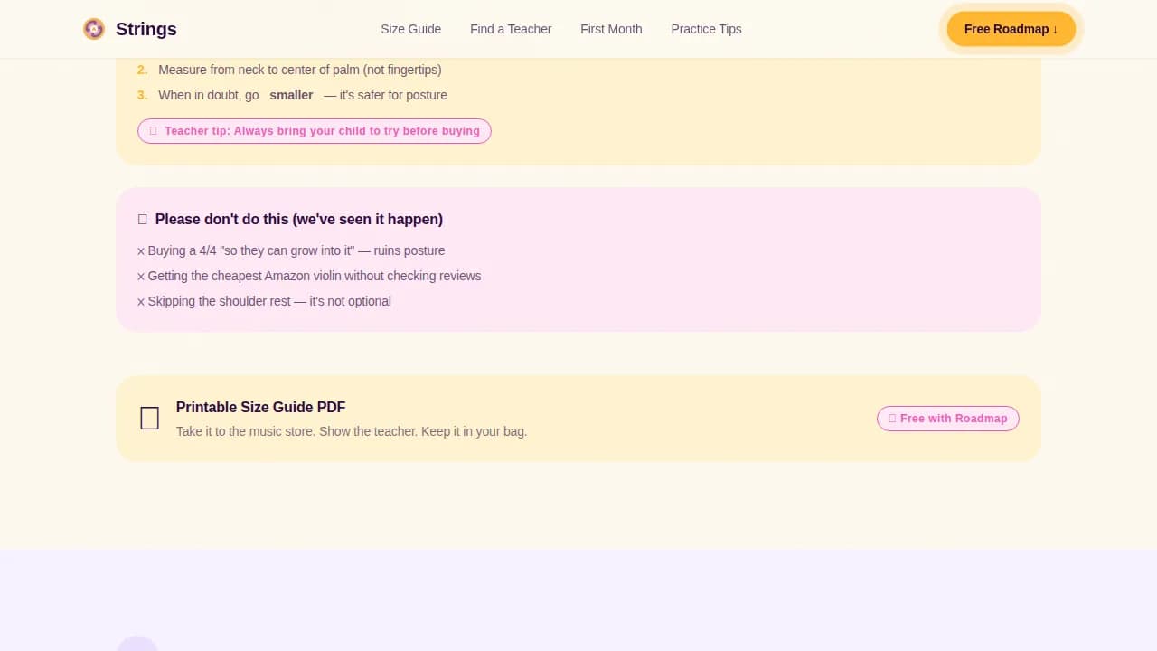 Harmony — Supportive Young Musician Landing Page Template