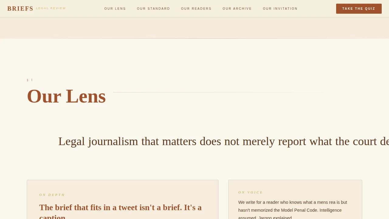 Articles — Definitive Legal Publication Landing Page Template