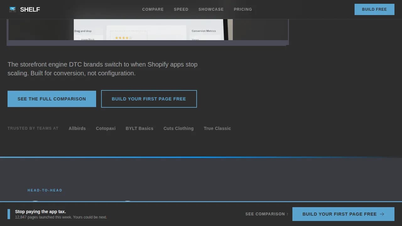 Shelf - Bold Brutalist Retail Landing Page Template