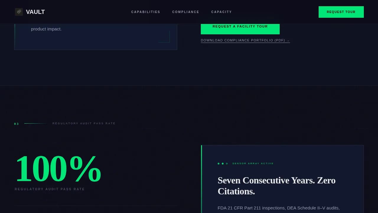 Cryosphere — Advanced Pharmaceutical Storage Landing Page Template
