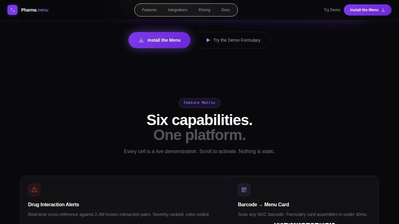 Pharma - Swipeable Digital Formulary Landing Page Template