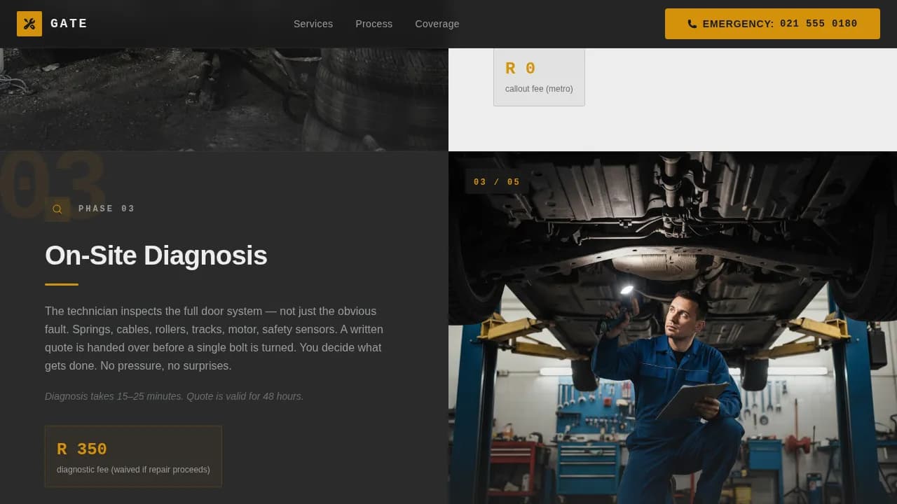 Gateworks — Garage Door Repair Landing Page Template