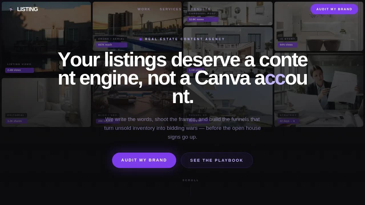 Listing — Premium Real Estate Marketing Landing Page Template