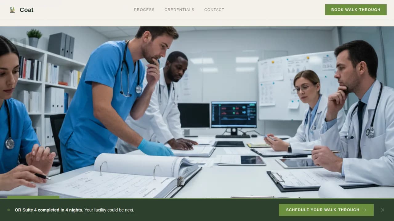 Coat — Elite Medical Painting Landing Page Template